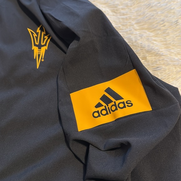Adidas Arizona State GameMode Windbreaker Jacket Black 1/2 Zip XL NWT - Picture 10 of 13